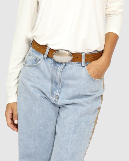 Melrose Western Belt - Tan