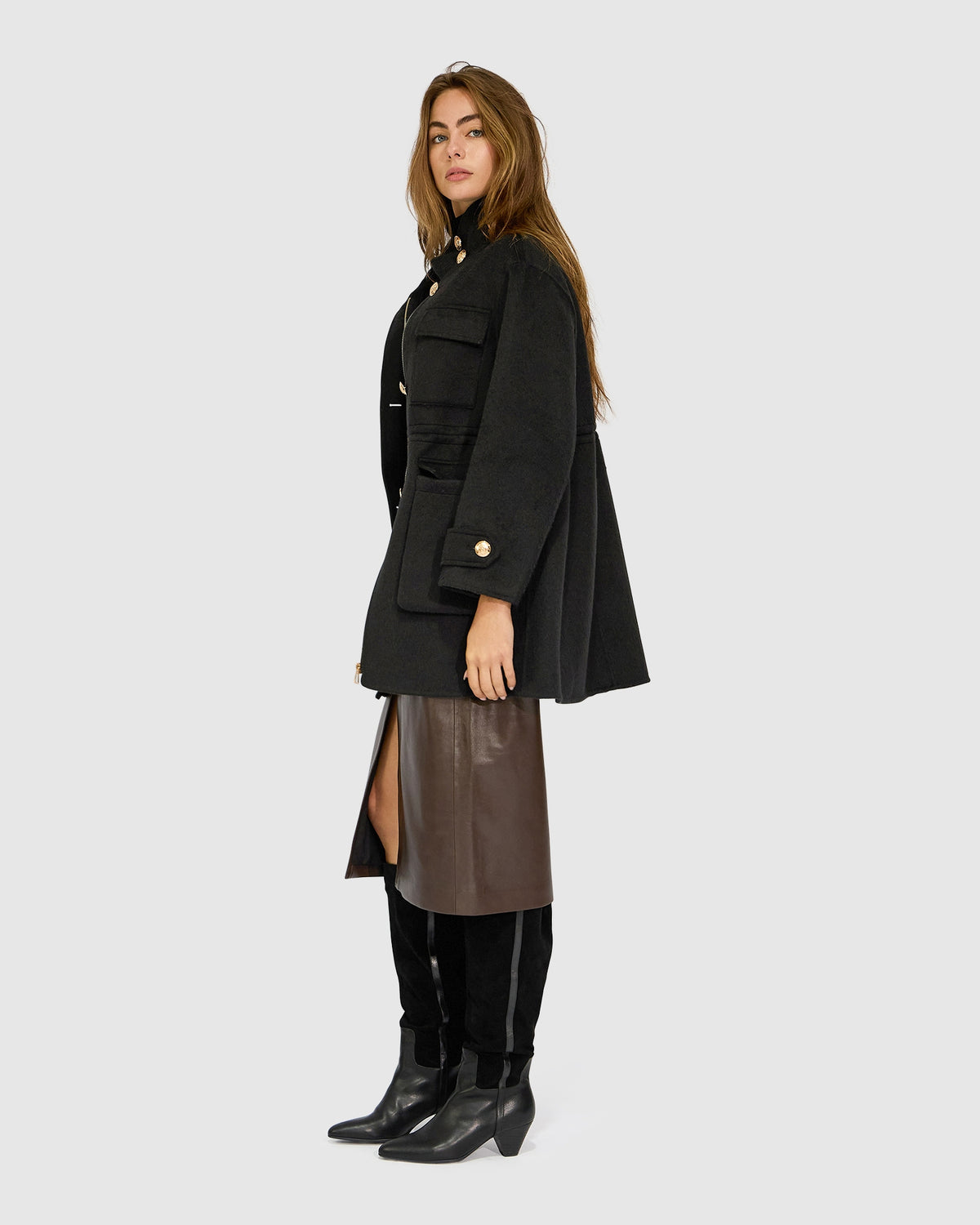 On the Move Drawstring Jacket - Black