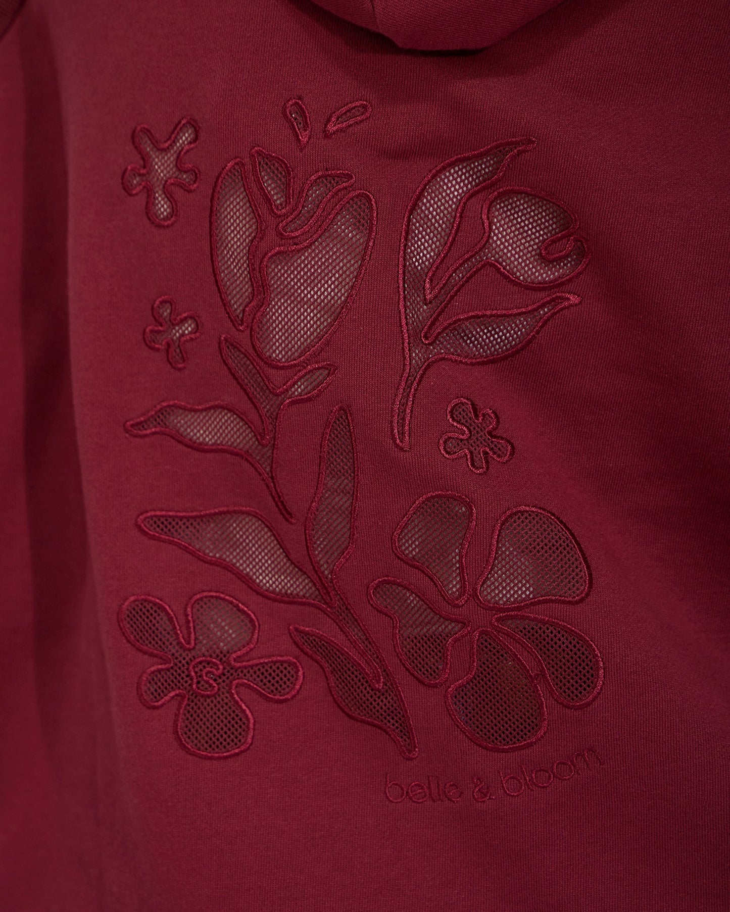Beachfront Oversized Sweatshirt - Burgundy
