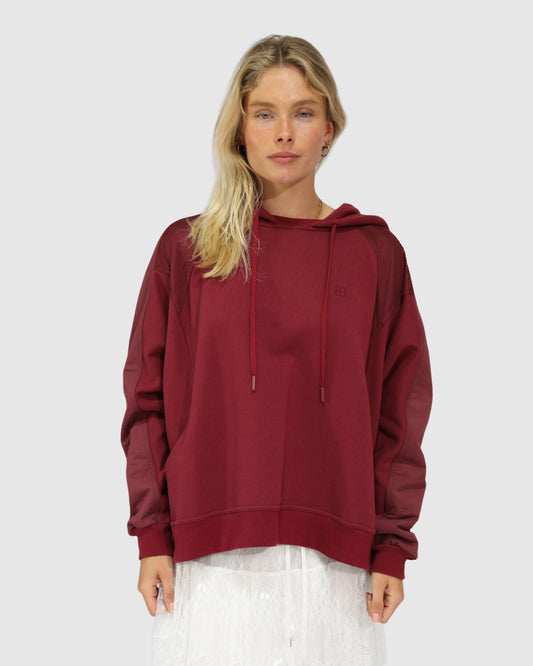 Beachfront Oversized Sweatshirt - Burgundy