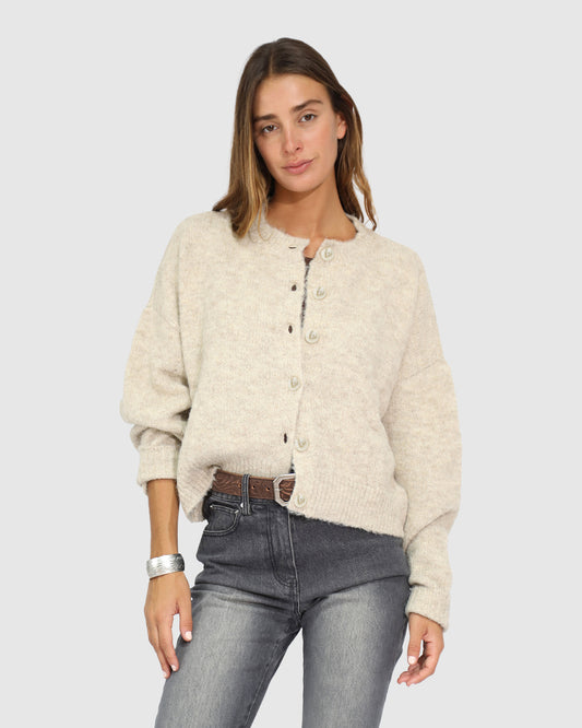 Soft Haven Cardigan - Beige