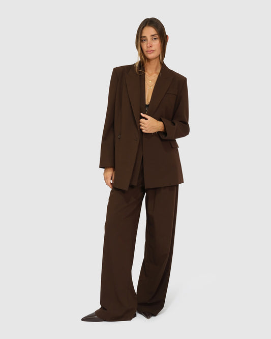 Over and Out Blazer - Chocolate