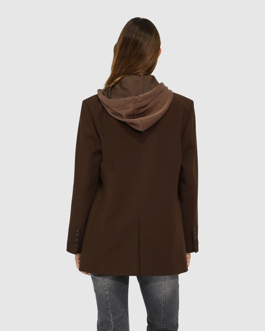 Over and Out Blazer - Chocolate