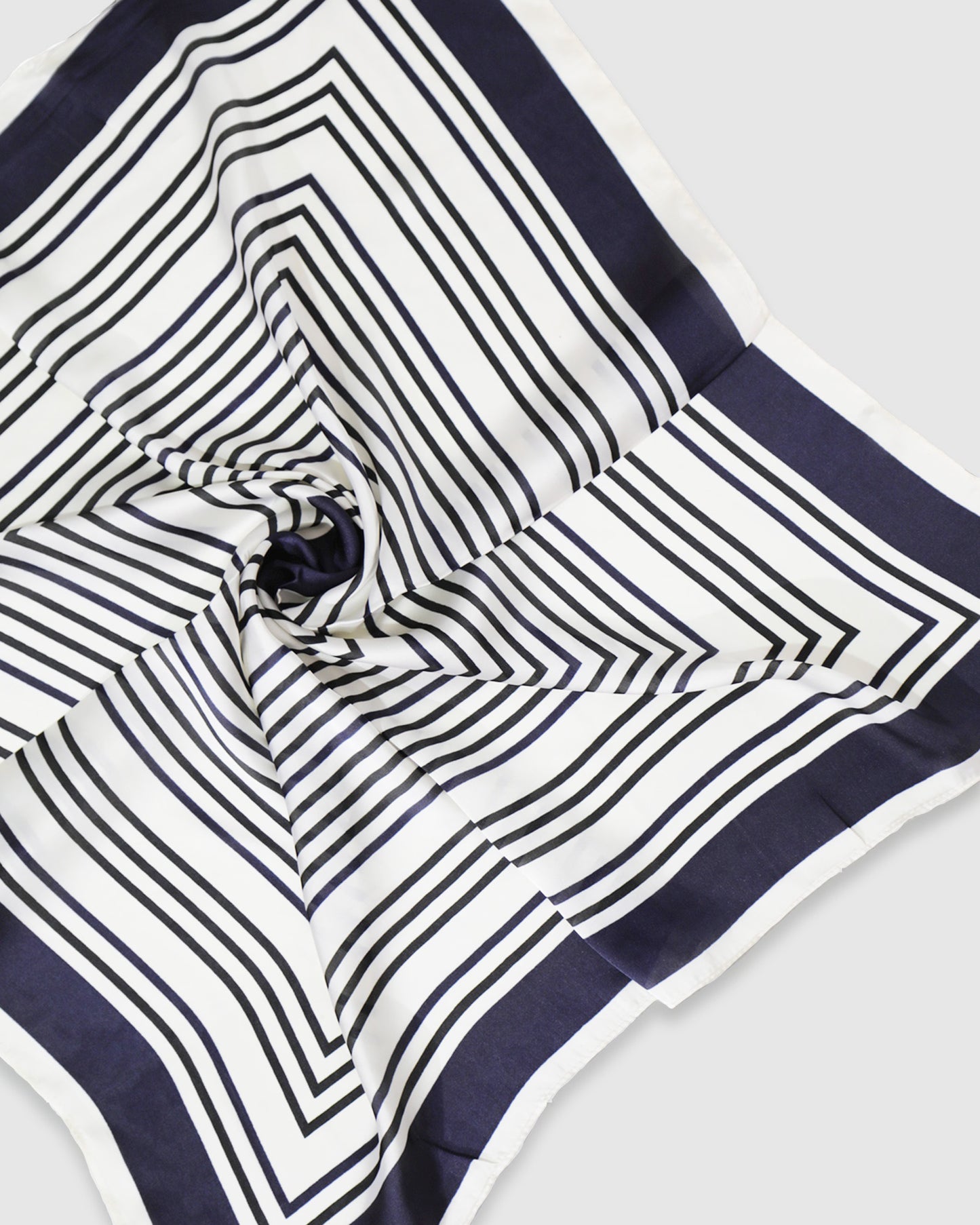 Labyrinth Fashion Scarf - Navy Stripe