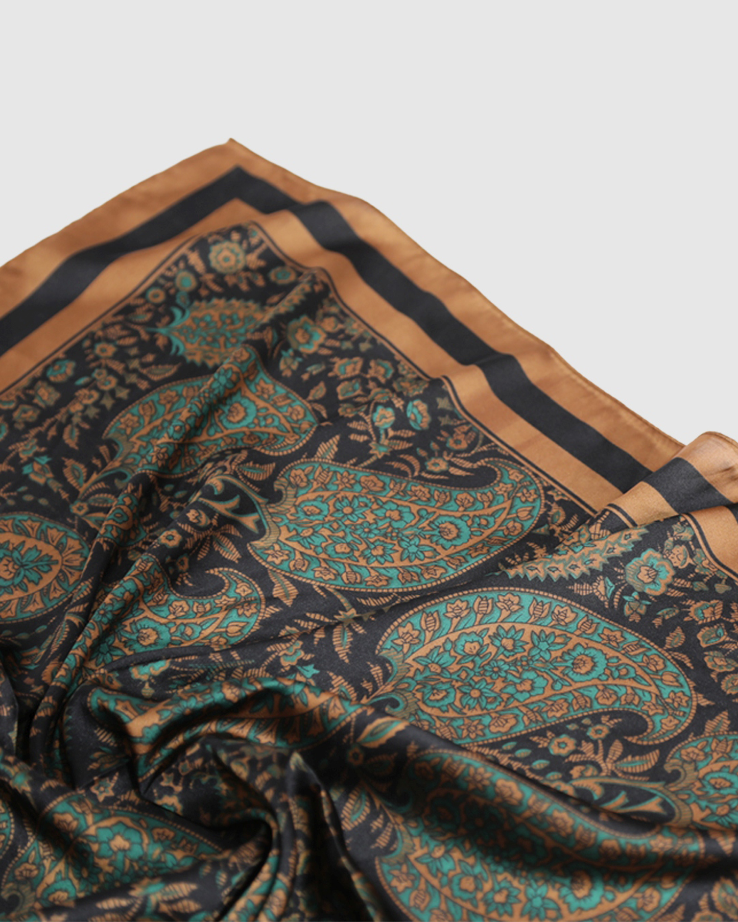 Still Of Night Fashion Scarf - Black Paisley
