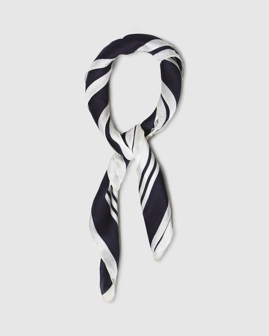 Labyrinth Fashion Scarf - Navy Stripe