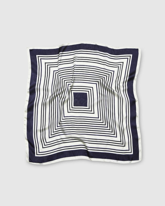 Labyrinth Fashion Scarf - Navy Stripe