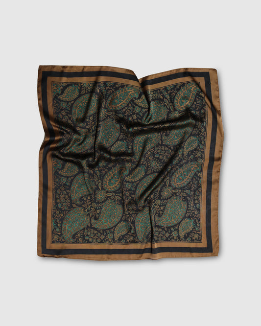 Still Of Night Fashion Scarf - Black Paisley