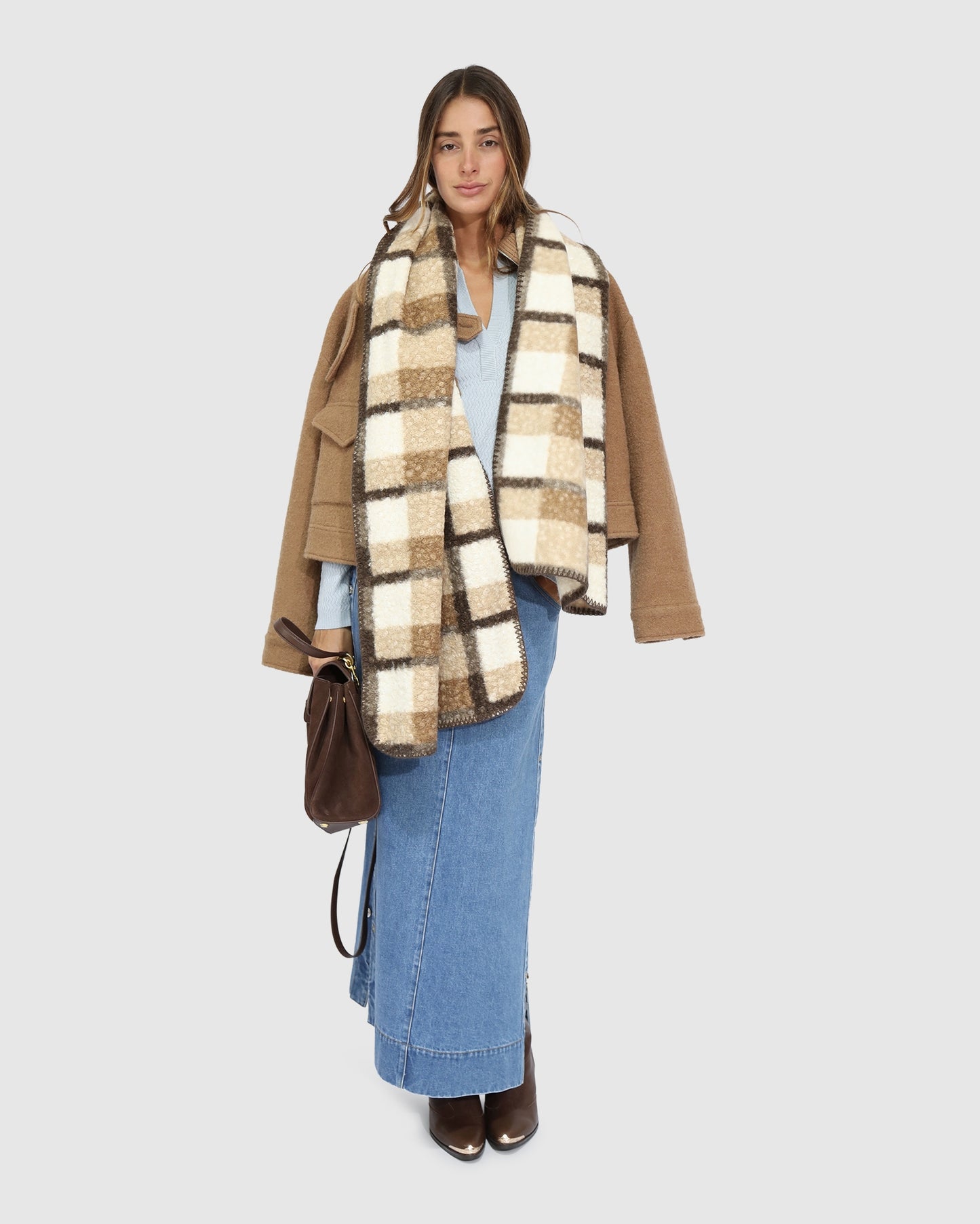 Easy Together Scarf - Walnut