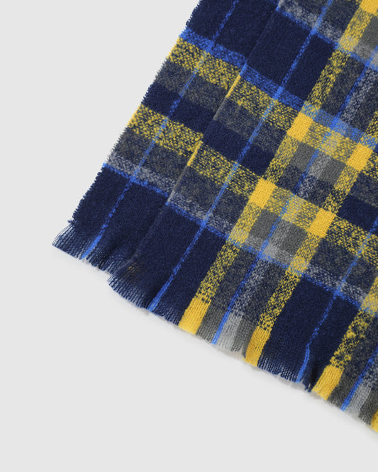 Love Train Scarf - Blue/Yellow Plaid