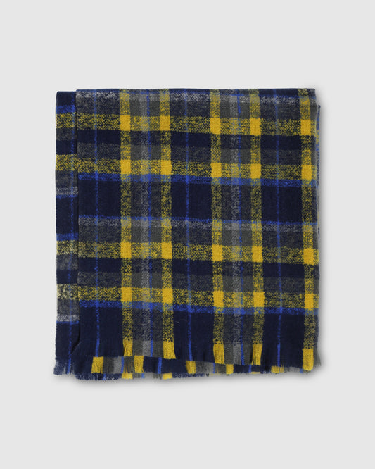 Love Train Scarf - Blue/Yellow Plaid