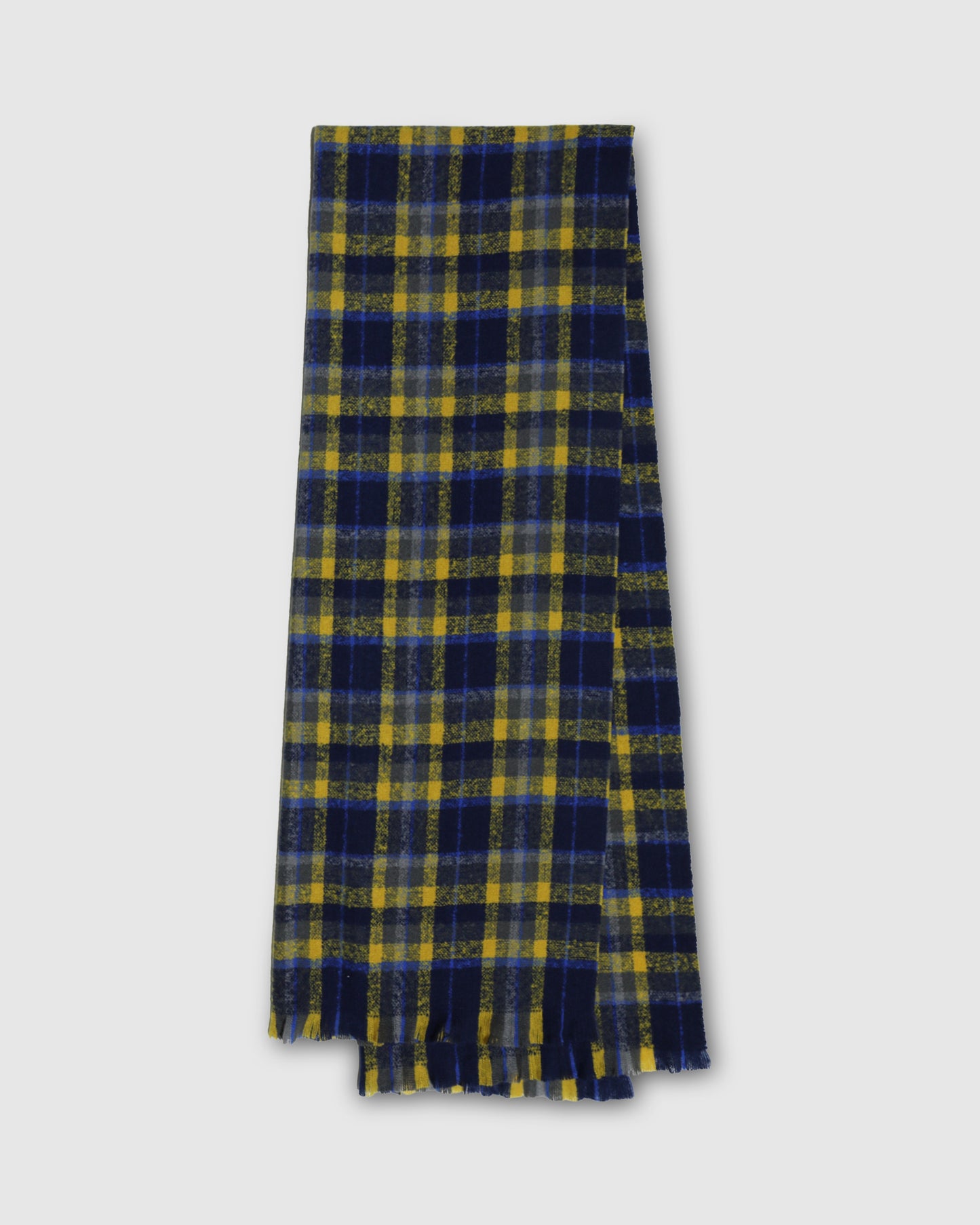 Love Train Scarf - Blue/Yellow Plaid