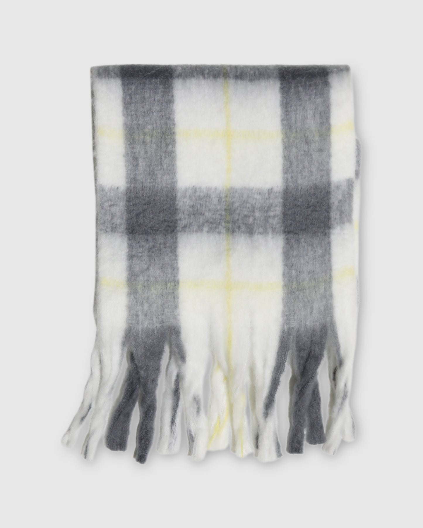 Easy Does It Scarf  - Yellow/Grey