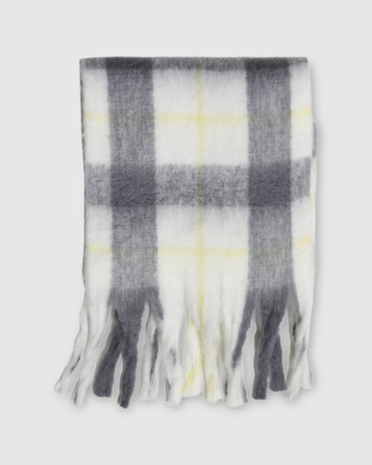 Easy Does It Scarf  - Yellow/Grey