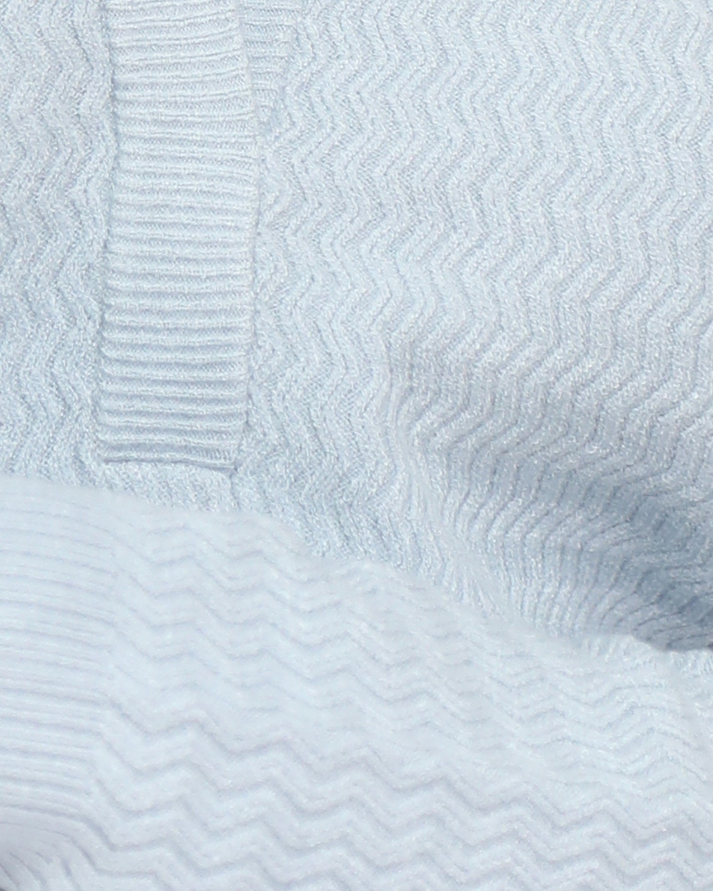 Frankie Textured Knitted Long Sleeve Top - Denim Blue
