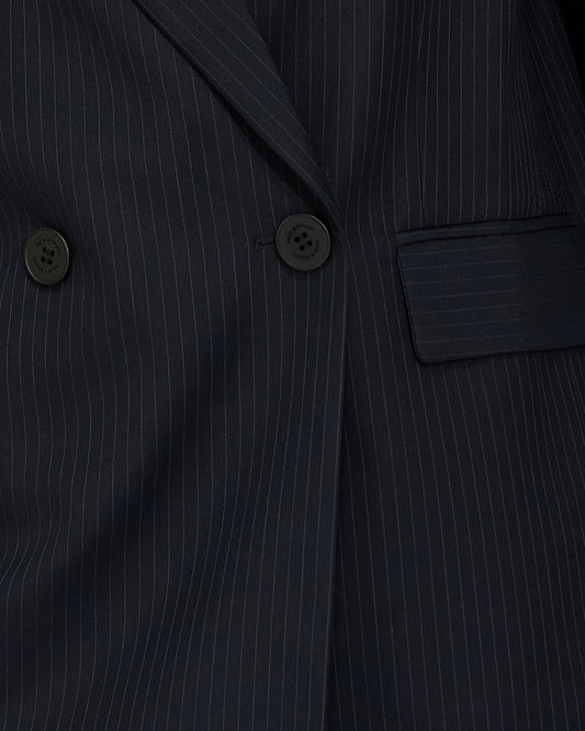 Big Brother Talk Pinstripes Blazer - Navy Pinstripes