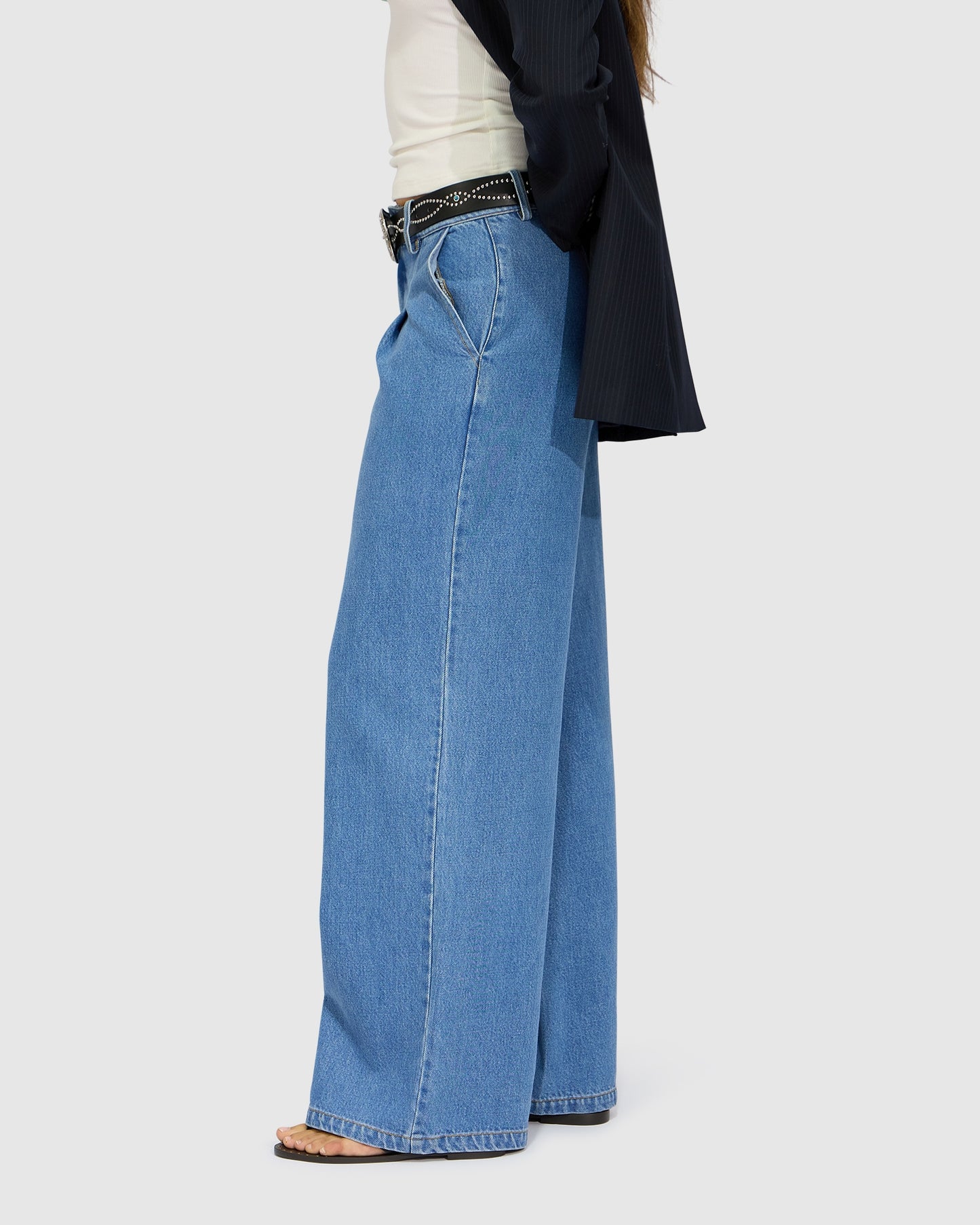 Ready For Your Love Denim Washed Wide Leg Pant - Light Wash