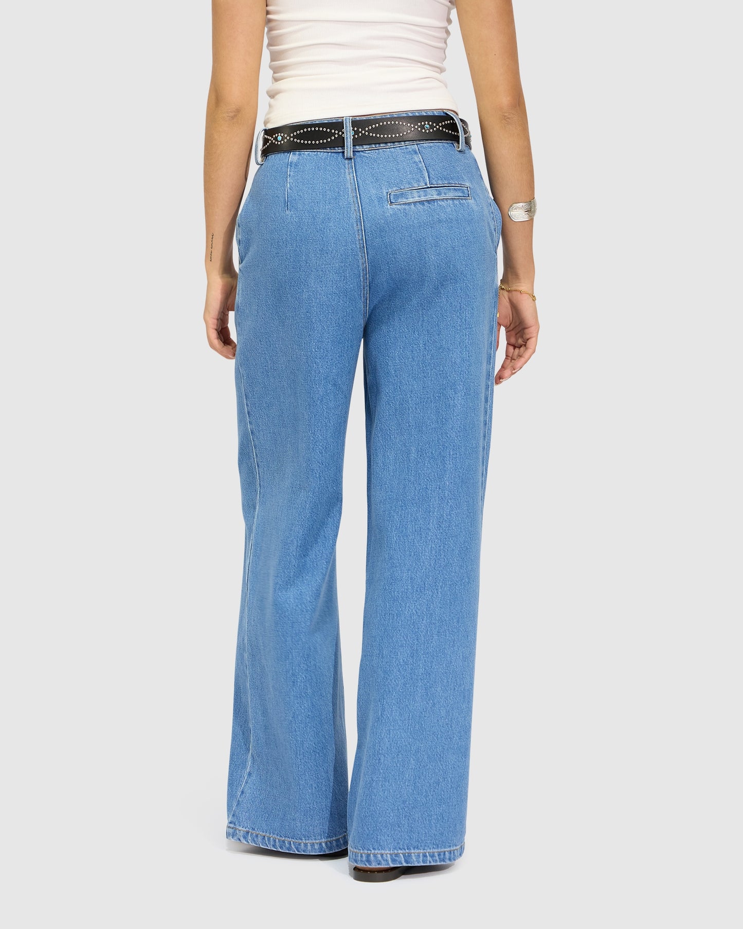 Ready For Your Love Denim Washed Wide Leg Pant - Light Wash