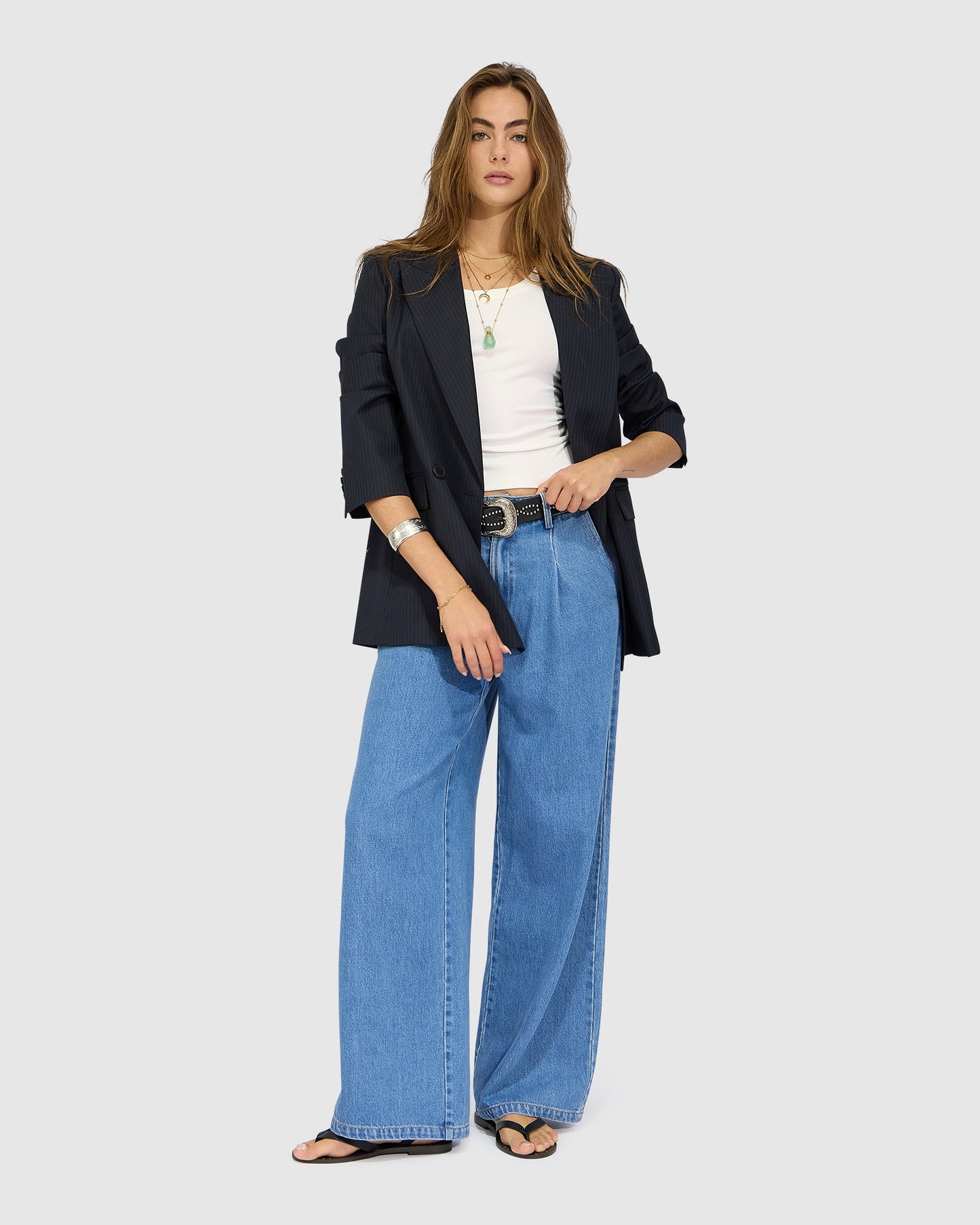 Ready For Your Love Denim Washed Wide Leg Pant - Light Wash