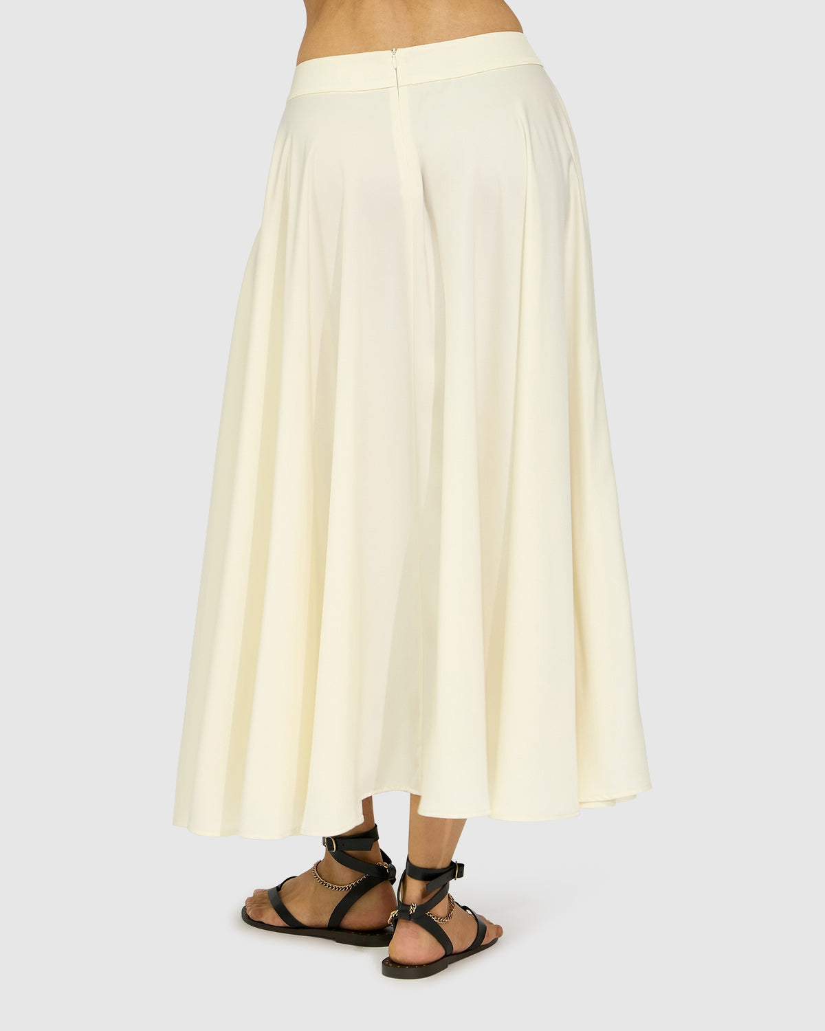 Move with Me Maxi Skirt - Pearl