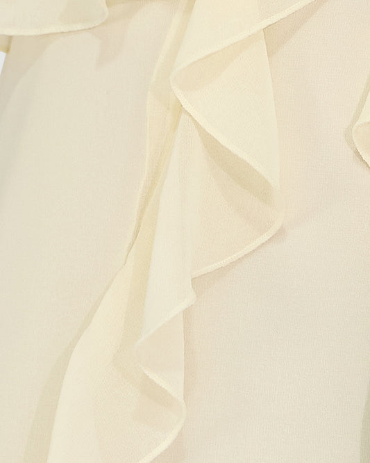 Take Me Away Maxi Ruffle Sundress - Vanilla