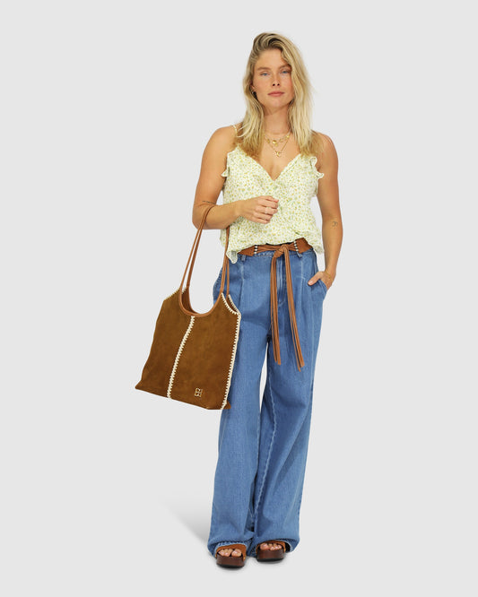 Milkshake Ruffle Cami - Lemon Ditsy