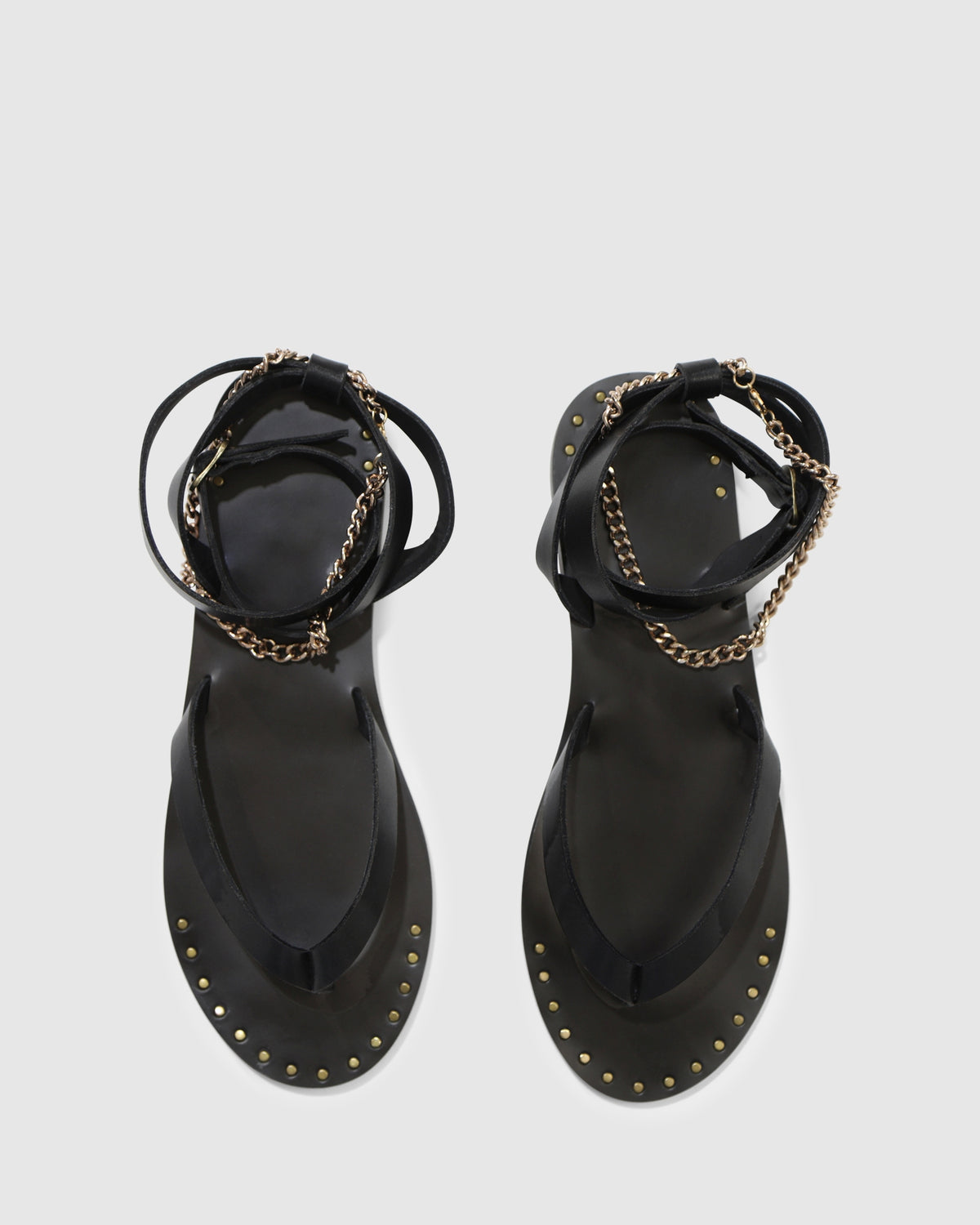 After Chain Sandal - Raisin/Black