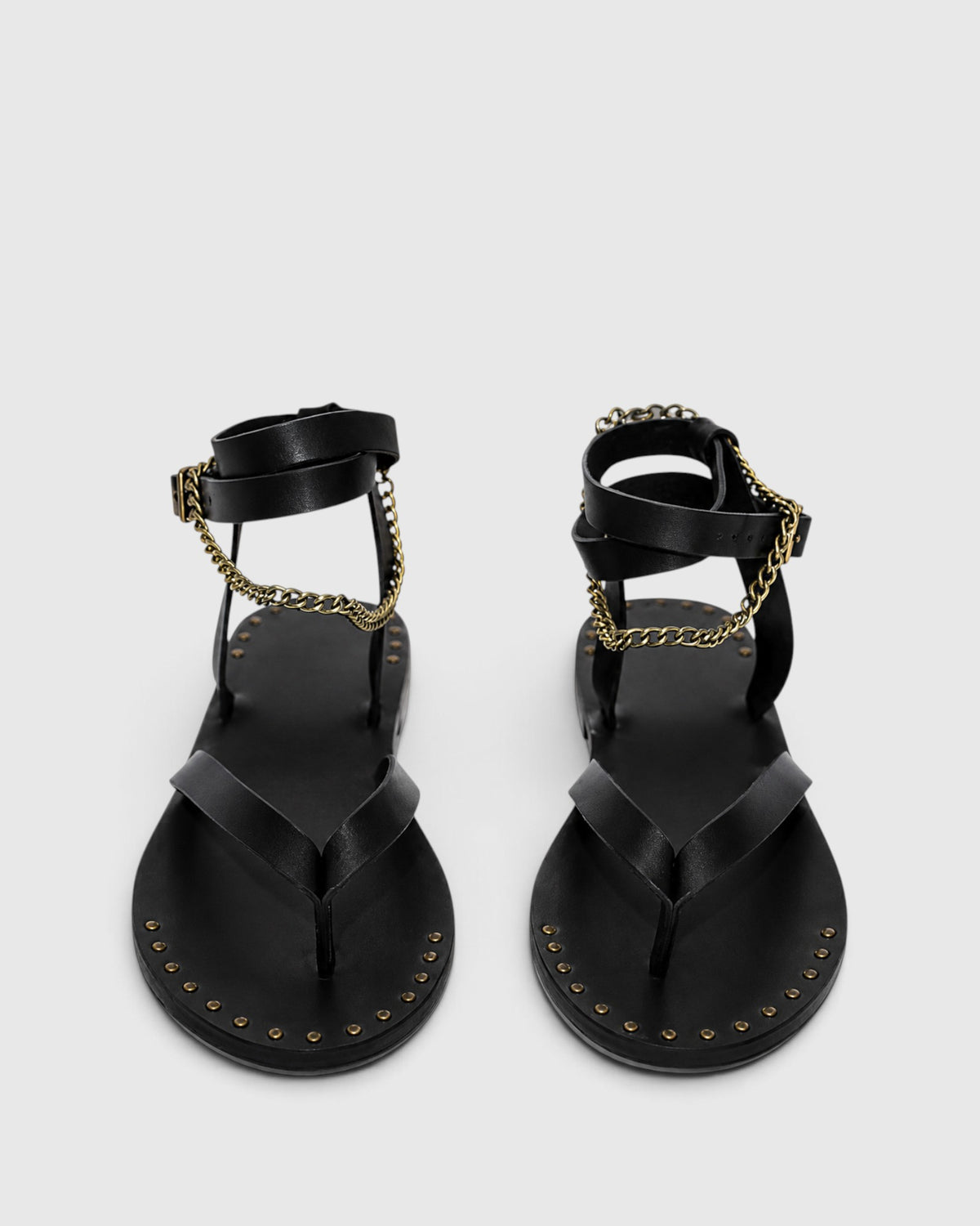 After Chain Sandal - Raisin/Black