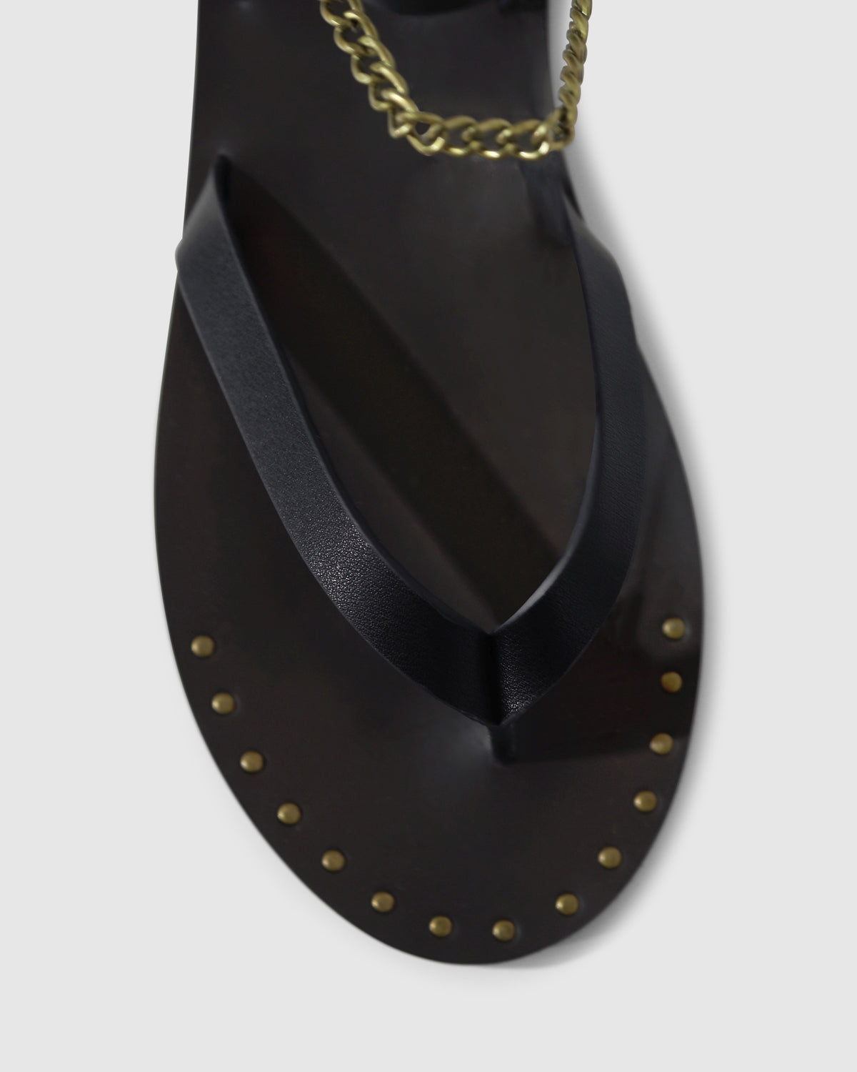 After Chain Sandal - Raisin/Black
