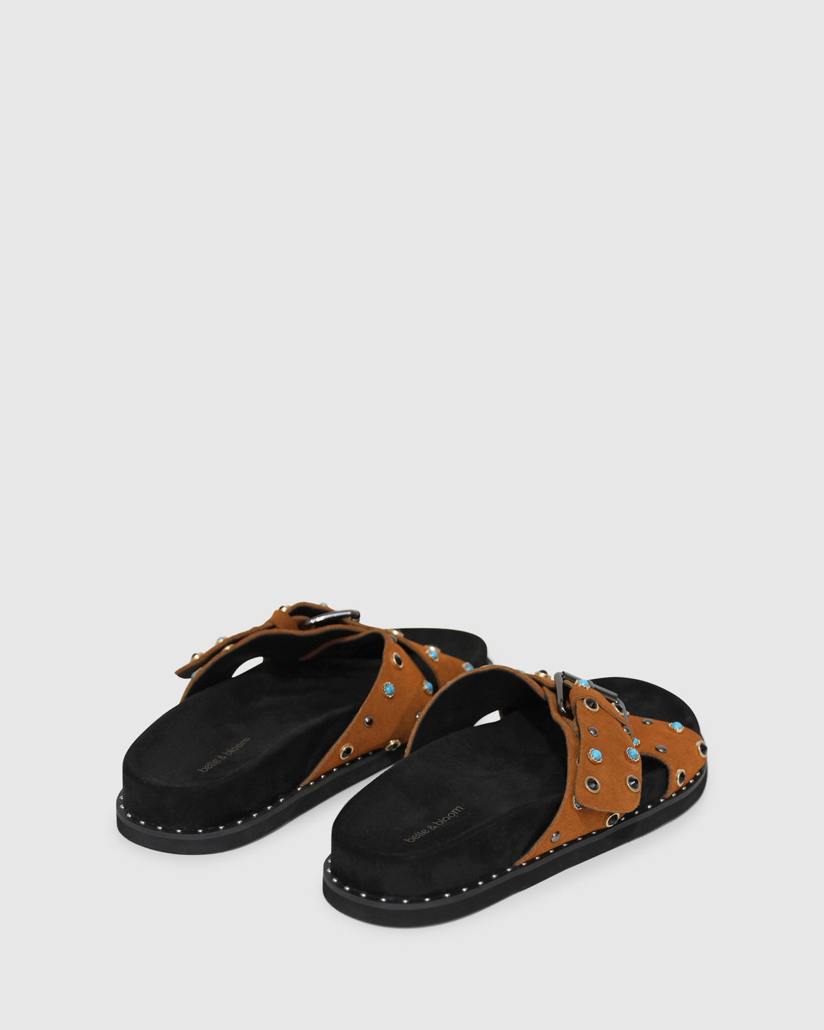 Hear Me Beaded Sandal - Tan/Black