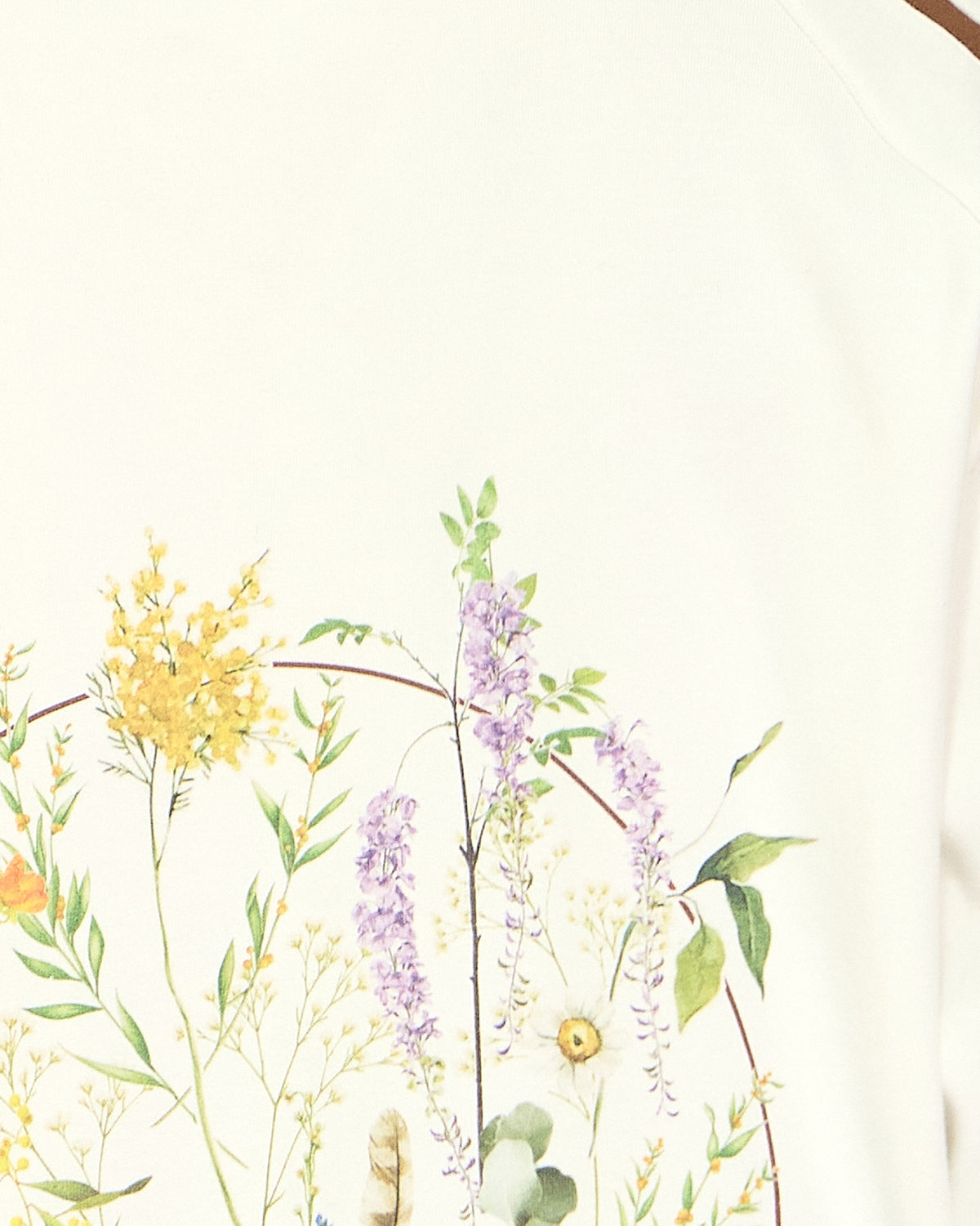 Book Of Love Raglan Sleeve Oversized T-Shirt - Cream/Chocolate
