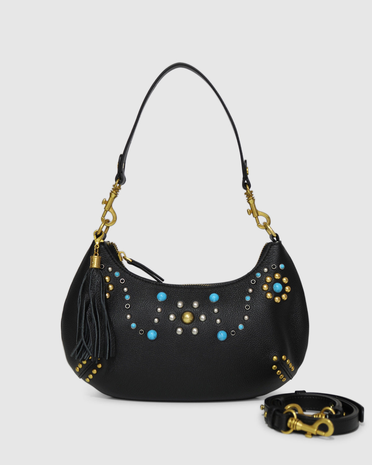 Give Me More Bead Shoulder Bag - Black