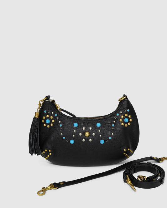 Give Me More Bead Shoulder Bag - Black