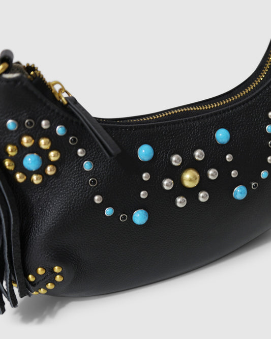 Give Me More Bead Shoulder Bag - Black