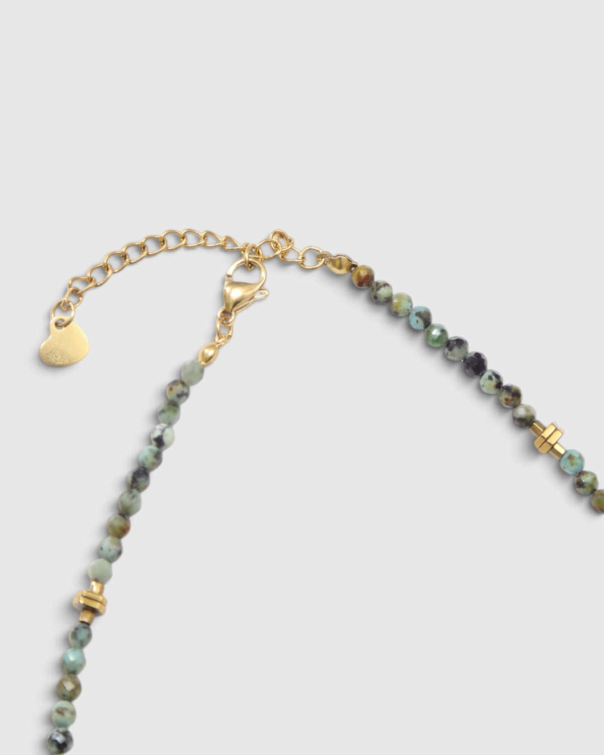 Into The Rainforest Necklace - Gold/Jade
