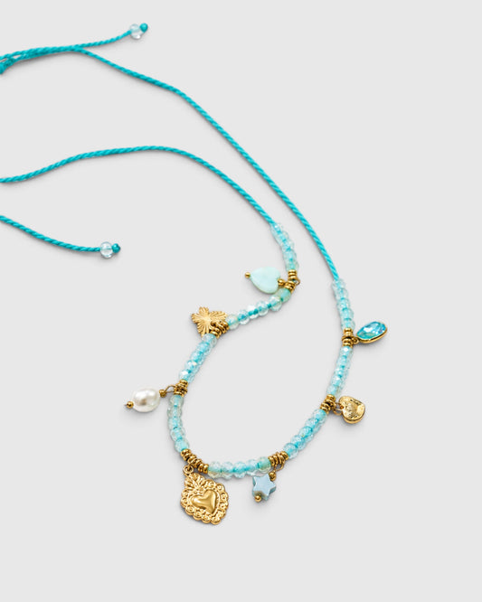 Let It Rock Necklace - Turquoise