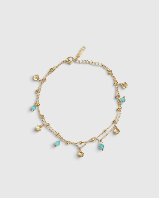 Essence Of Beauty Anklet - Gold
