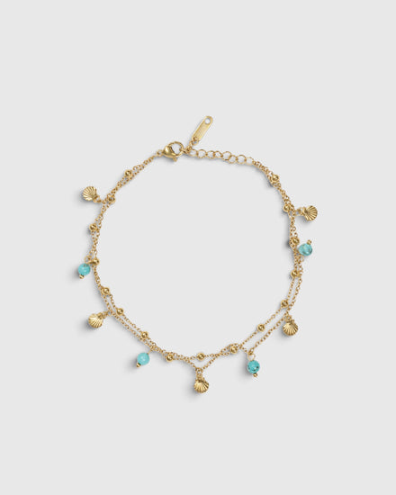 Essence Of Beauty Anklet - Gold