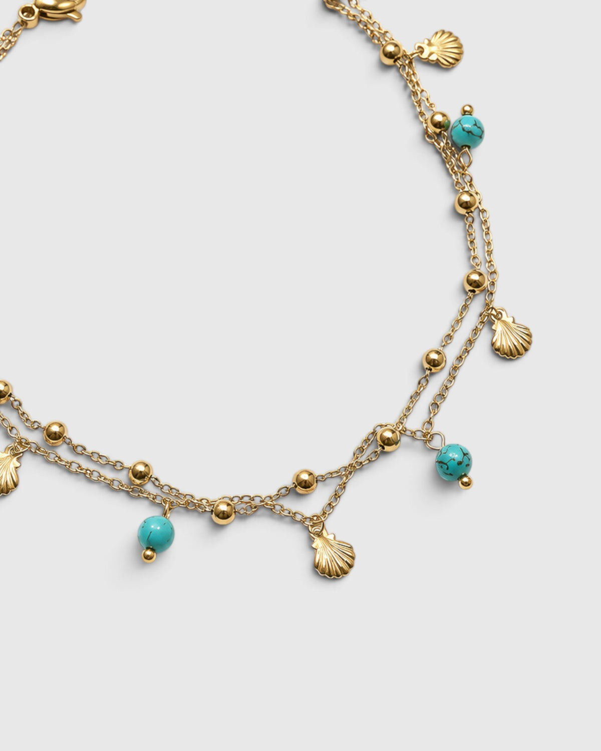 Essence Of Beauty Anklet - Gold