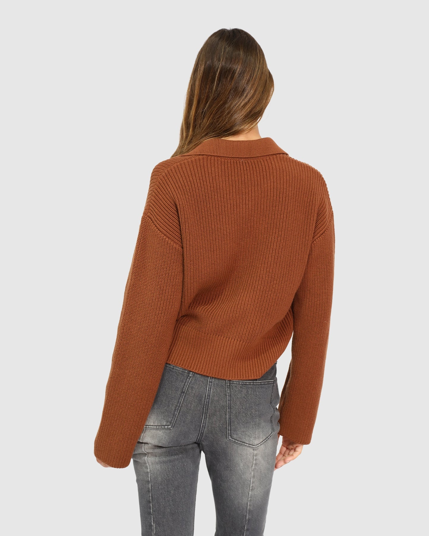 Make It With You Buttoned Cardi Jacket - Dark Vicuna