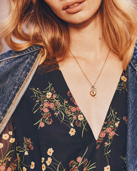 It's Been a While Necklace - Gold