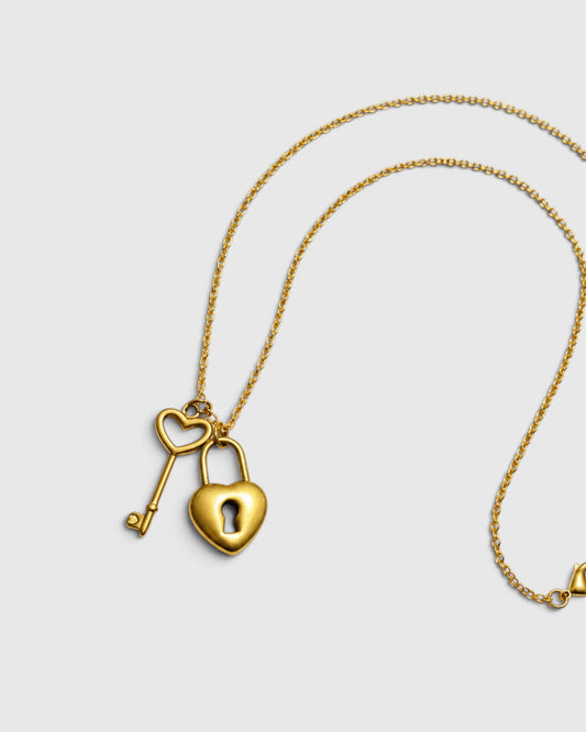 It's Been a While Necklace - Gold