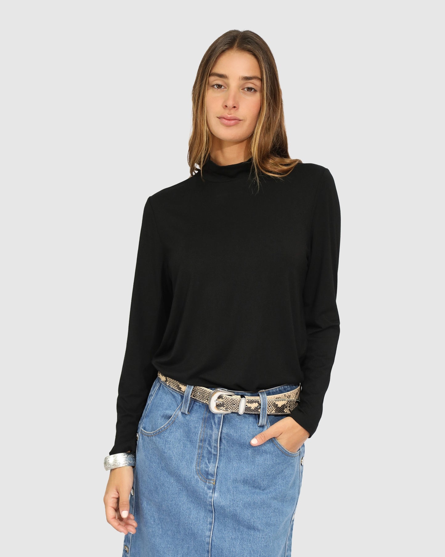 Easy Love Long Sleeve Top - Black