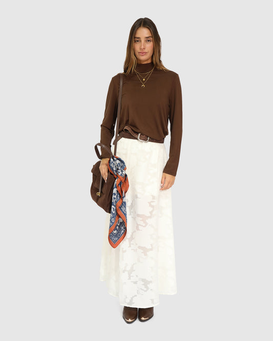 Easy Love Long Sleeve Top - Chocolate