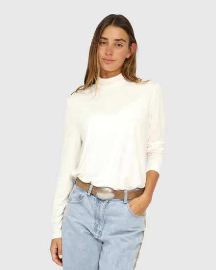 Easy Love Long Sleeve Top - White