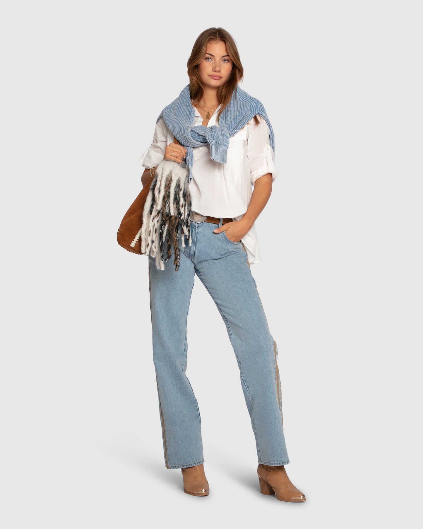 Catch Feelings Pintuck Shirt - White