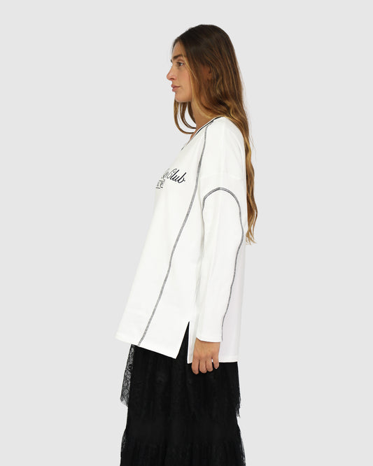 Cool Shot Oversized T-Shirt - White
