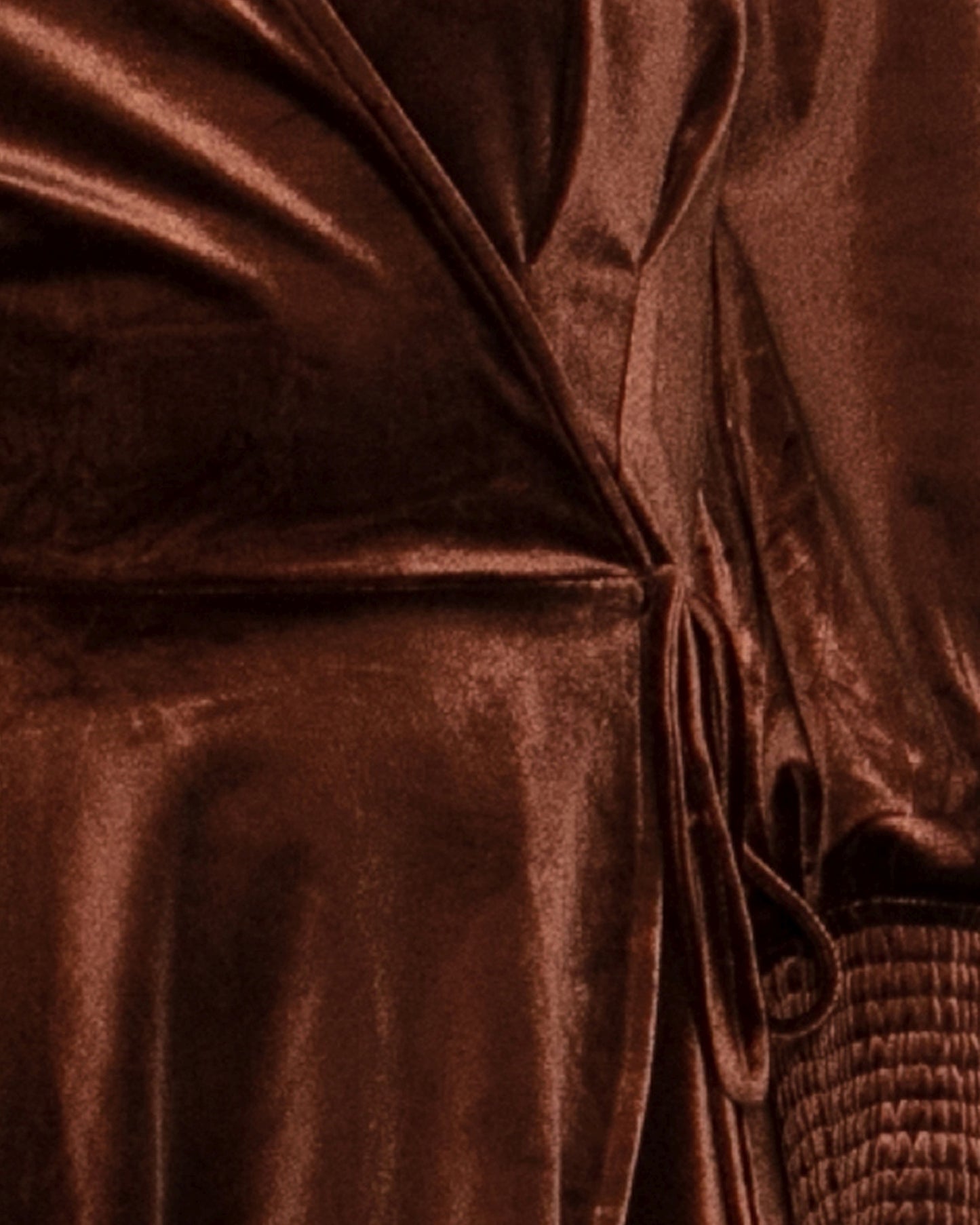 Loved You First Velvet Mini Dress - Chocolate