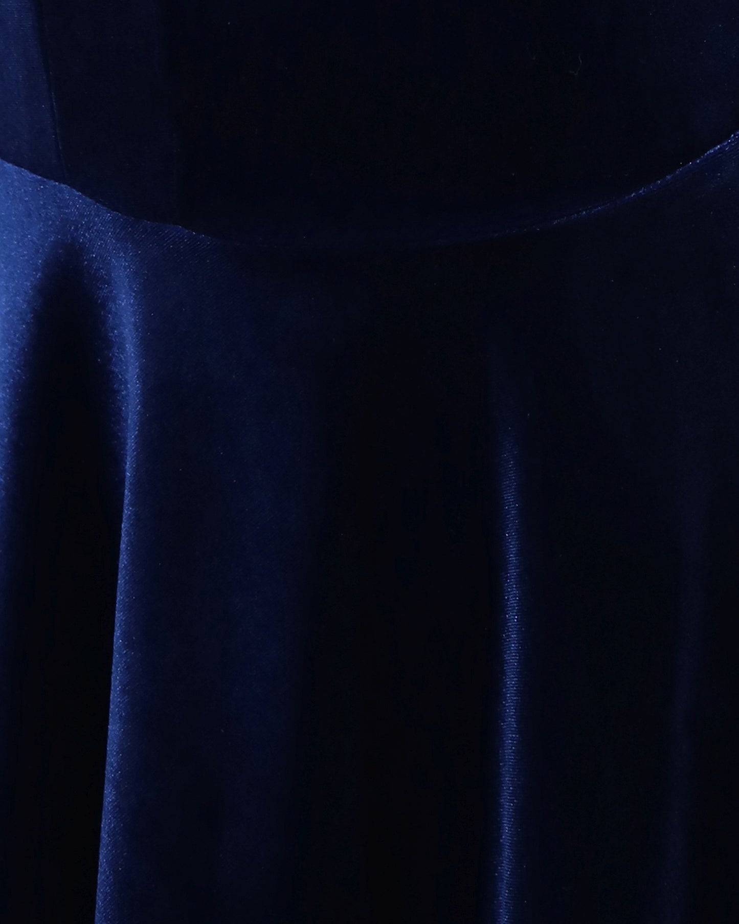 Loved You First Velvet Mini Dress - Navy