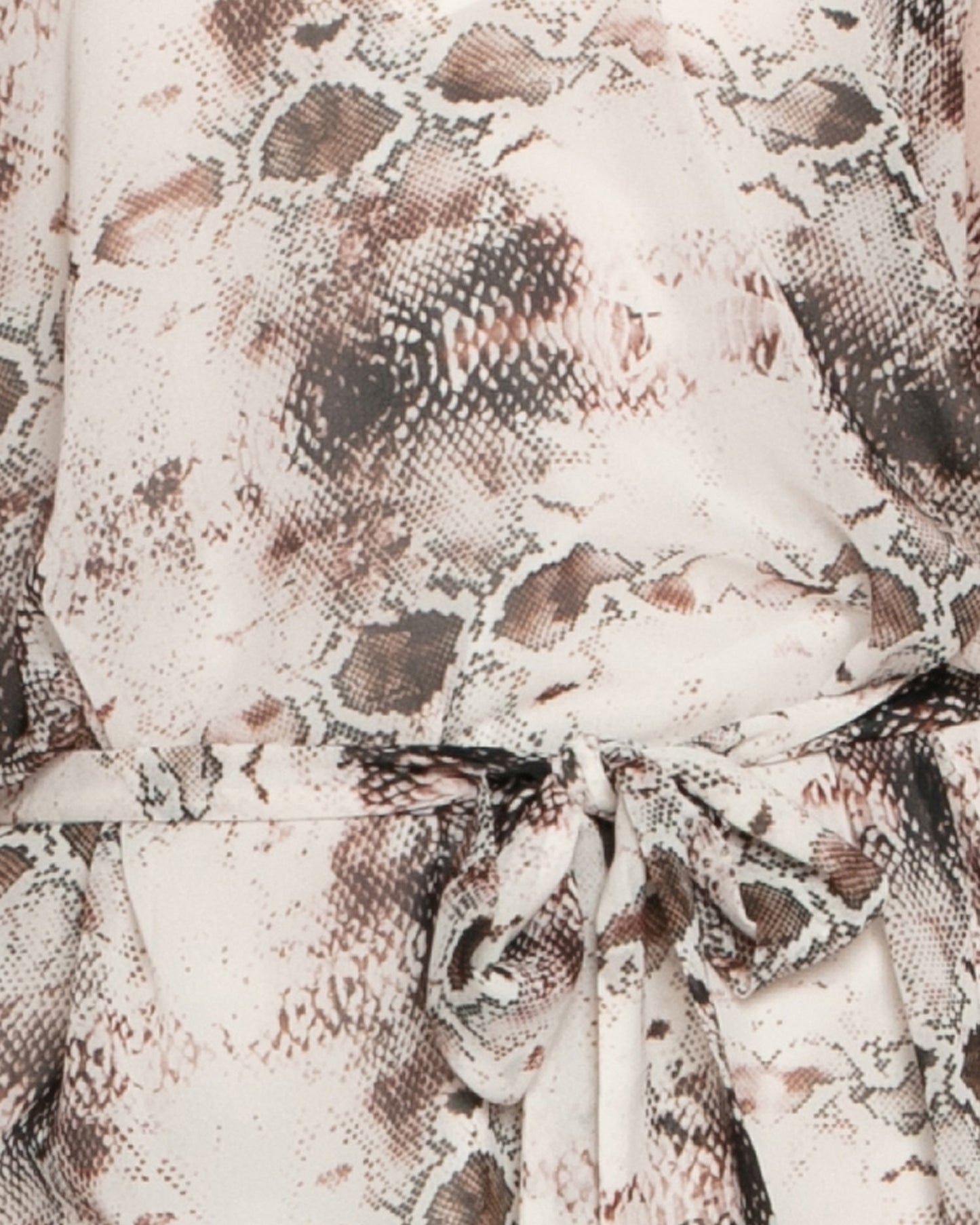 Heart On Fire Snake Print Kaftan - Chocolate